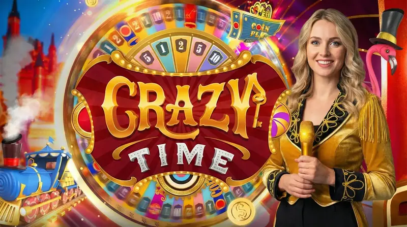 Crazy Time Big-Win Szene mit hohem Multiplikator
