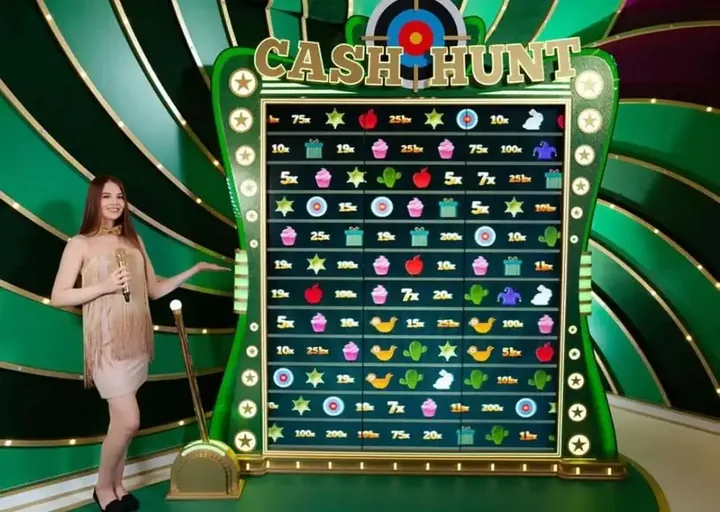 Cash Hunt Zielwand mit versteckten Multiplikatoren