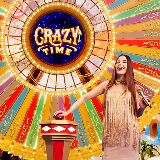 Crazy Time Geldrad als Live-Spielshow